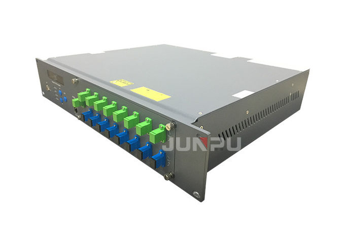 La tv via cavo 8 di Junpu 1550 Ports la rete a fibra ottica dell'amplificatore 22dbm Gpon di Wdm Edfa 2