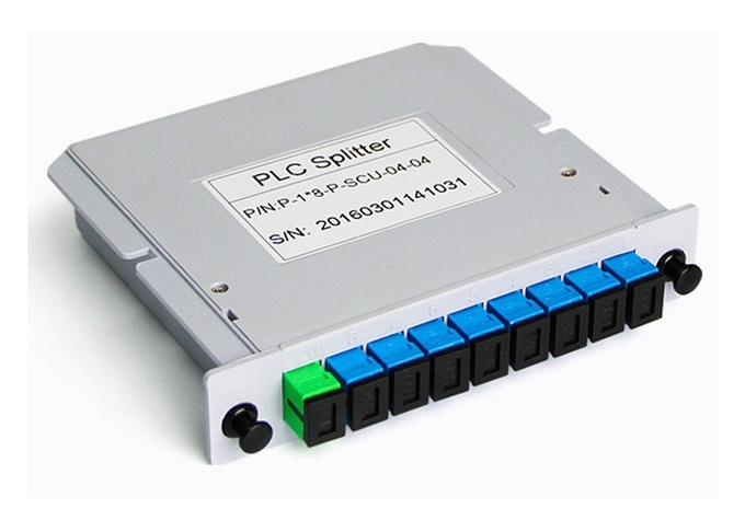 Cassetta a fibra ottica del separatore dello SpA della scatola 1x8 1x16 di FTTH Fibetr in Sc UPC del contenitore di ABS 0