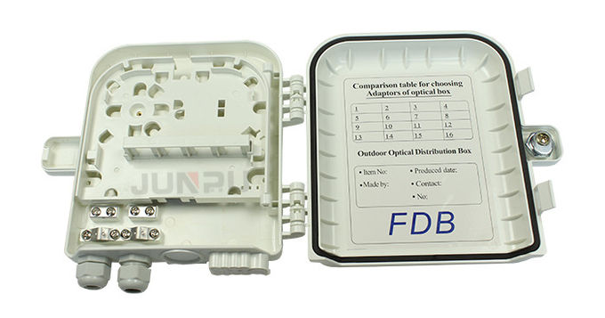 Scatola di distribuzione in fibra esterna FTTH a 8 porte Materiale ABS con adattatore SC 0
