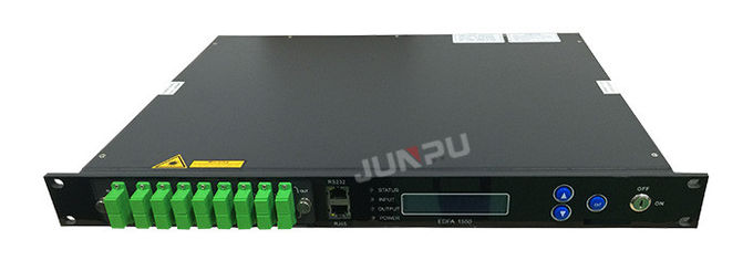 scaffale ottico prodotto 1550 di Catv 1U dell'amplificatore di 16dbm 16 EDFA per la rete ottica della fibra 0