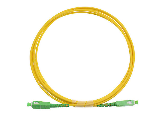Il cavo di toppa a fibra ottica semplice dello Sc APC/saltatore di fibra ottica ha personalizzato la lunghezza 1