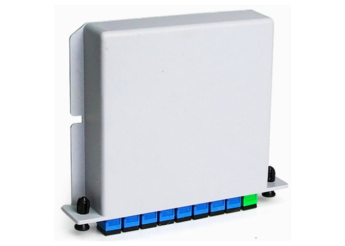 Fibra ottica del separatore di FTTH, separatore a fibra ottica del plc della cassetta 1x8, LSZH 1