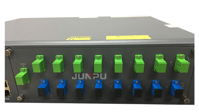 Il Wdm 1550 8 di Junpu Pon Edfa Port la combinatrice 17dbm ogni attrezzatura di fibra ottica del porto 3