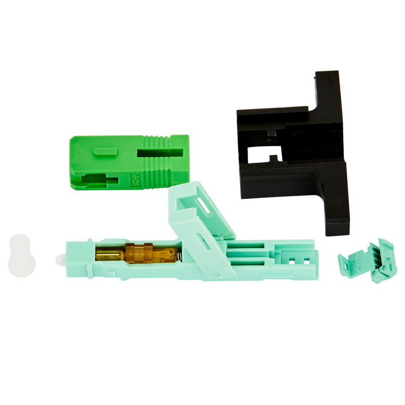 100 Pezzi Connettori Fibra Ottica SC/APC Rapidi - Kit Terminazione Per FTTH E Reti Locali
