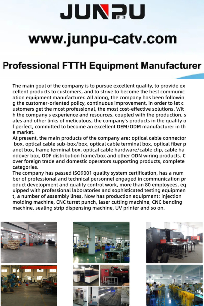 Scatola di distribuzione terminale a fibra ottica FTTH della fabbrica del centro personalizzabile dei prodotti 16 del rifornimento 7
