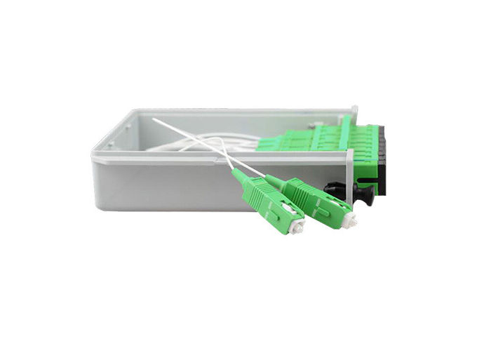 Separatore di fibra ottica dello Sc APC 1x8, fTTH a fibra ottica del separatore del plc della cassetta 1