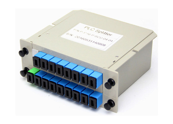 Contenitore di separatore dello Sc UPC 1x16 per cavo a fibre ottiche, separatore a fibra ottica del plc della cassetta 0