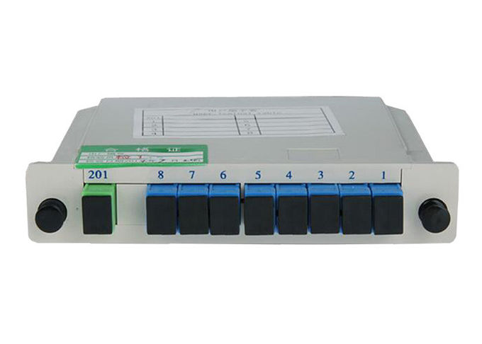 Separatore di fibra ottica dello Sc APC 1x8, fTTH a fibra ottica del separatore del plc della cassetta 3