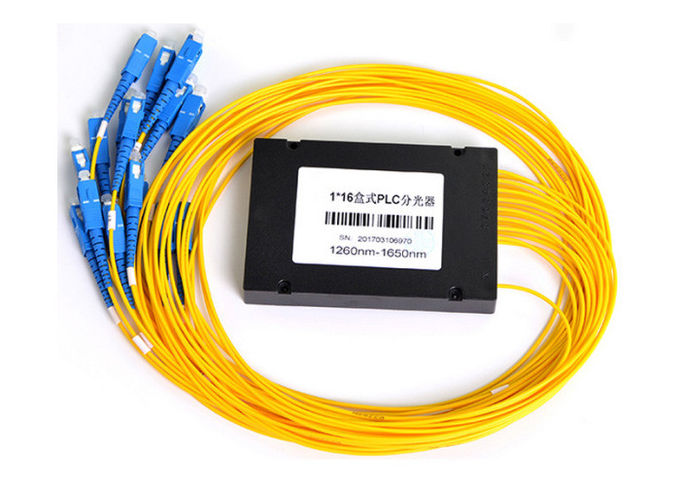 Fibra ottica del separatore di FTTH 1x16, contenitore a fibra ottica G657A1/LSZH di separatore 1