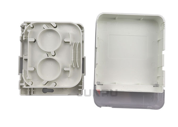 Colore bianco del cappuccio parapolvere di Ftth di termine della scatola dell'ABS del PC a fibra ottica trasparente 1