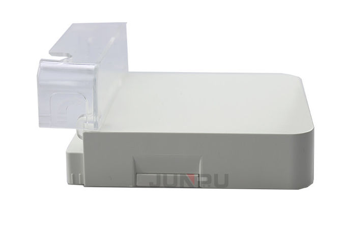 Colore bianco del cappuccio parapolvere di Ftth di termine della scatola dell'ABS del PC a fibra ottica trasparente 0